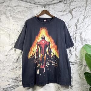 Vintage 2000 Marvel Comics Mad Engine Ironman Tee